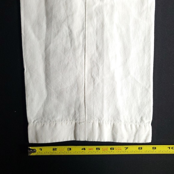 Brooks Brothers Dress Pants Men 36x32 White Linen Cotton Blend Hudson Casual Fit - Picture 7 of 10